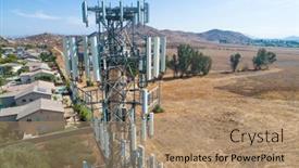  Presentation with neighborhood - Beautiful presentation theme featuring close-up-aerial-of-cellular backdrop and a coral colored foreground