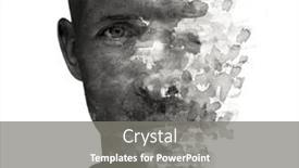  Presentation with artistic - Presentation theme enhanced with close-up-black-and-white and a gray colored foreground