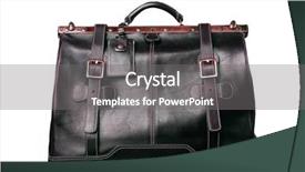  Presentation with case study type 1 diabeytic - Presentation design featuring close-up brief case isolated background and a gray colored foreground