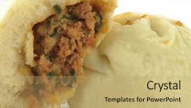  Presentation with close up of a brick - Cool new presentation with close-up buns backdrop and a yellow colored foreground