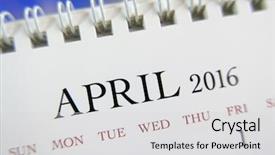  Presentation with april showers close up - Presentation design having close up calendar of april background and a light gray colored foreground