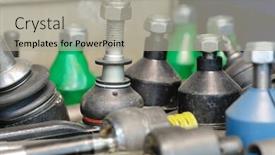  Presentation with car - Beautiful slides featuring close-up-car-s-ball backdrop and a light gray colored foreground