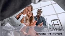  Presentation with desktop - Slide deck featuring close-up-creative-group background and a light gray colored foreground