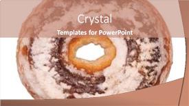  Presentation with cake - Colorful presentation enhanced with close-up-delicious-spice-cake backdrop and a coral colored foreground