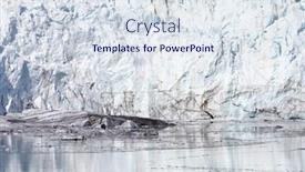  Presentation with glacier - Beautiful presentation featuring glacier in glacier bay alaska backdrop and a sky blue colored foreground