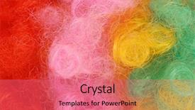  Presentation with clown - Audience pleasing presentation theme consisting of close-up-details-of-colorful backdrop and a coral colored foreground