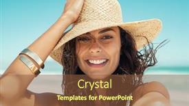  Presentation with happy sad mask face - Audience pleasing theme consisting of close-up-face-of-happy backdrop and a tawny brown colored foreground