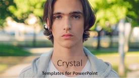  Presentation with emotions - Presentation design enhanced with close-up-face and a coral colored foreground