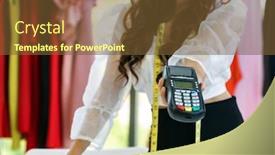  Presentation with consumerism - Presentation with close-up-fashion-designer-hand background and a tawny brown colored foreground