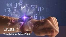  Presentation with female - Amazing slide deck having close up female naked hand backdrop and a  colored foreground