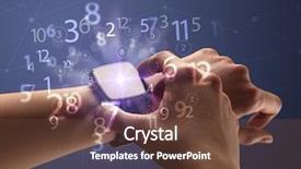  Presentation with female - Amazing PPT theme having close up female naked hand backdrop and a  colored foreground