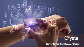  Presentation with female - Beautiful presentation featuring close up female naked hand backdrop and a  colored foreground