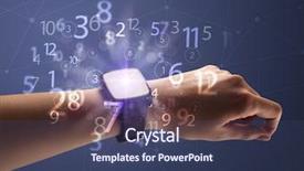  Presentation with female - Presentation design featuring close up female naked hand background and a  colored foreground