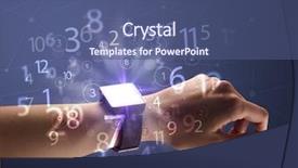  Presentation with female - Audience pleasing slide deck consisting of close up female naked hand backdrop and a  colored foreground