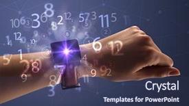  Presentation with female - Slides featuring close up female naked hand background and a  colored foreground