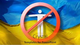  Presentation with forbidden - PPT layouts having close-up-forbidden-sign background and a gold colored foreground