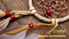  Presentation with native americans - Cool new presentation theme with close-up-from-native-americans backdrop and a tawny brown colored foreground