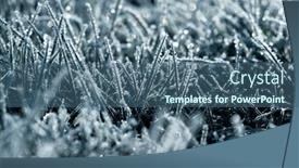  Presentation with ice frozen - Theme enhanced with close-up-frozen-ice background and a ocean colored foreground