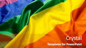  Presentation with rainbow pride - Slides enhanced with close-up-full-frame-shot background and a crimson colored foreground