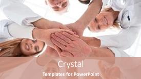  Presentation with different - Presentation with close-up-group-of-different background and a coral colored foreground