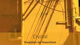  Presentation with concrete wall grunge concrete - Audience pleasing PPT theme consisting of close-up-grunge-style-yellow backdrop and a gold colored foreground