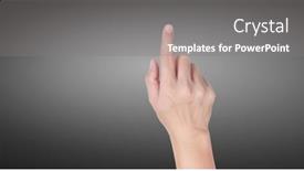  Presentation with posture - Beautiful slides featuring close-up-hand-sign-posture backdrop and a gray colored foreground