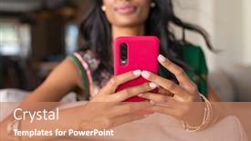  Presentation with hindu - Beautiful presentation design featuring close-up-hands-of-indian backdrop and a coral colored foreground