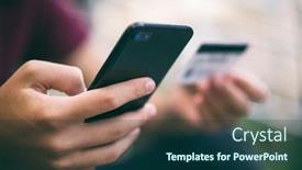  Presentation with human person - Beautiful slides featuring close-up-human-hands backdrop and a ocean colored foreground