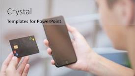  Presentation with human person - Theme with close-up-human-hands background and a light gray colored foreground