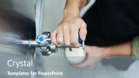  Presentation with brewery - Presentation enhanced with close-up-image-of-brewery background and a gray colored foreground