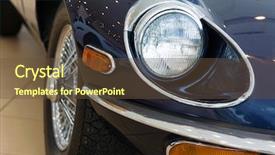  Presentation with renault - PPT theme with close up image of car background and a tawny brown colored foreground