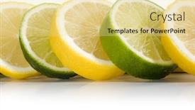  Presentation with lemon lime - Theme featuring close-up-image-of-lime background and a blonde colored foreground