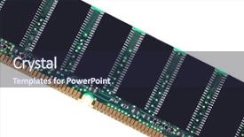  Presentation with module - Beautiful slide set featuring close up image of memory backdrop and a wine colored foreground