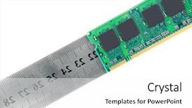  Presentation with module - PPT theme featuring close up image of memory background and a white colored foreground