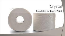  Presentation with toilet - PPT theme with close-up-image-of-toilet background and a white colored foreground