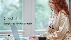  Presentation with coach - PPT layouts enhanced with close-up-lifestyle-portrait background and a lemonade colored foreground