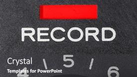  Presentation with cassette - Cool new slides with close-up-macro-photograph backdrop and a dark gray colored foreground