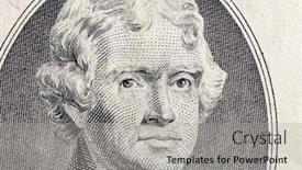  Presentation with president - Slides having close-up-macro-photograph background and a light gray colored foreground