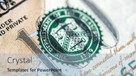  Presentation with united states - Presentation design enhanced with close-up-macro-view background and a light blue colored foreground