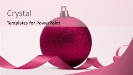  Presentation with magenta - Slide deck having close-up-magenta-glitter-texture background and a lemonade colored foreground