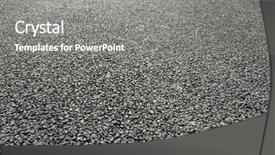  Presentation with asphalt road animtion - Slide deck consisting of close-up new asphalt road background and a gray colored foreground