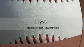  Presentation with baseball - Theme having rocky - robust - common salamander background and a soft green colored foreground.