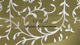  Presentation with olive green - PPT theme featuring close-up-of-a-beautiful background and a coral colored foreground