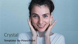  Presentation with blue music - Cool new presentation theme with close-up-of-a-beautiful backdrop and a  colored foreground