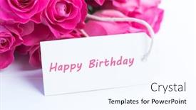  Presentation with happy birthday card - Beautiful slides featuring photo picture of a sail boat silhouette at sunset backdrop and a black colored foreground