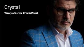  Presentation with blue formal - Cool new slides with up of a beautiful formal backdrop and a black colored foreground