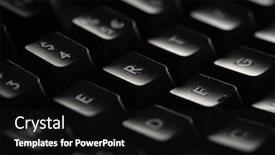 Presentation with keyboard - Cool new PPT theme with close-up-of-a-black backdrop and a black colored foreground