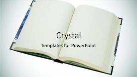  Presentation with book - Colorful PPT theme enhanced with close up of a blank backdrop and a light gray colored foreground