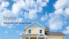  Presentation with hill - Presentation featuring close-up-of-a-blue background and a light blue colored foreground