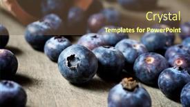  Presentation with ion - Amazing slides having close-up-of-a-blueberries backdrop and a tawny brown colored foreground